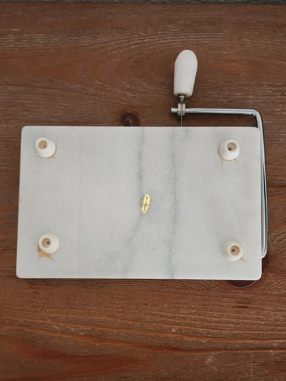 White Marble Cheese Slicer
